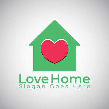 House Care logo designs concept vector, Home and love logo template.