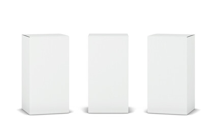 Blank cardboard box mockup