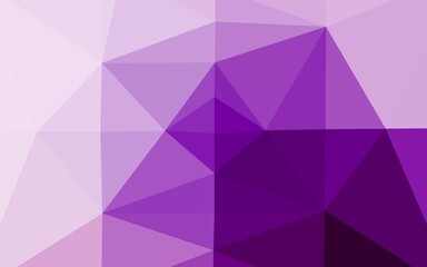 Fototapeta premium Light Purple vector abstract polygonal cover. Colorful illustration in abstract style with gradient. Polygonal design for your web site.