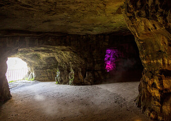 Interior shot of the Casemates de la Pétrusse in Luxembourg