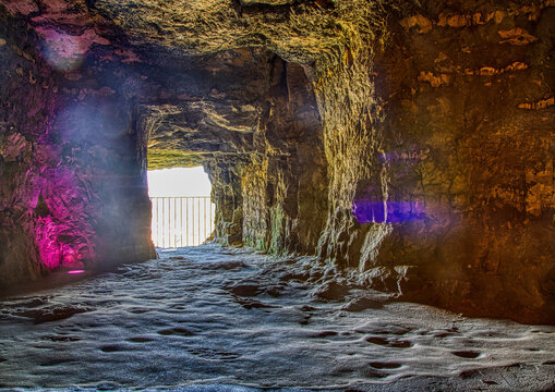 Interior shot of the Casemates de la P&eacute;trusse in Luxembourg