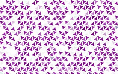 Light Purple vector seamless template with crystals, triangles. Abstract gradient illustration with triangles. Pattern for trendy fabric, wallpapers.