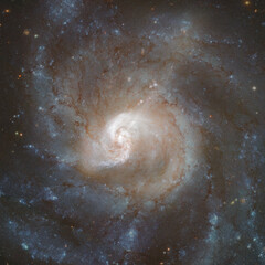 Starry deep outer space. Elements of this image furnished by NASA