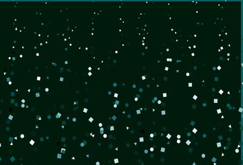 Light Green vector cover in polygonal style with circles.