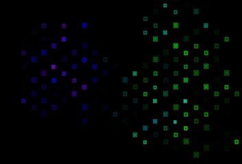 Dark Multicolor, Rainbow vector layout with lines, circles.