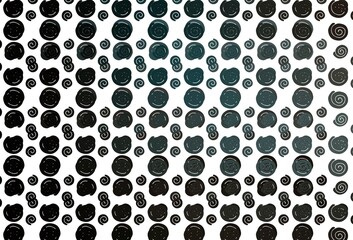 Light Black vector pattern with lava shapes.