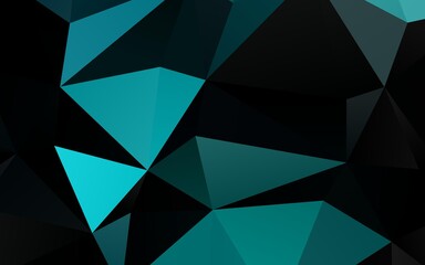 Obraz premium Light BLUE vector abstract mosaic pattern. Geometric illustration in Origami style with gradient. Textured pattern for background.