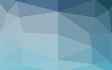 Light BLUE vector abstract polygonal cover. Creative illustration in halftone style with gradient. The best triangular design for your business.