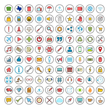 Web icon set. Contact us icon set. Business, ecommerce, finance, accounting.