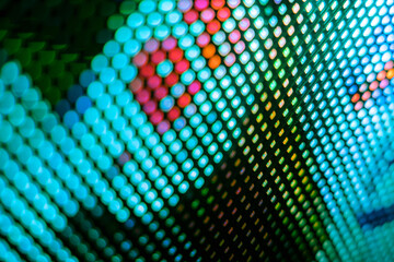 CloseUp LED blurred screen. LED soft focus background. abstract background ideal for design.