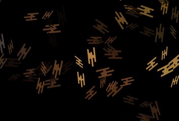 Dark Black vector backdrop with long lines.