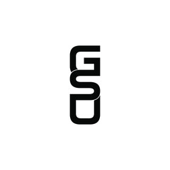 gsu letter original monogram logo design