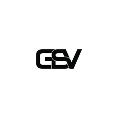 gsv letter original monogram logo design