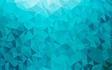 Light BLUE vector blurry triangle pattern. Colorful illustration in abstract style with gradient. Polygonal design for your web site.