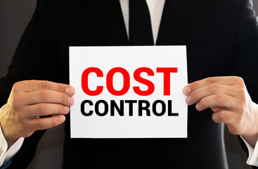 Business Cost Control collage concept