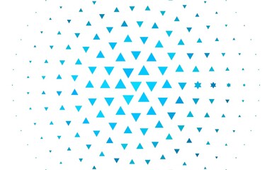 Light BLUE vector pattern in polygonal style. Modern abstract illustration with colorful triangles. Smart design for your business advert.