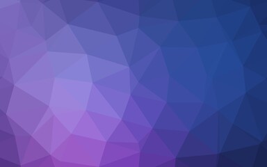 Dark Purple vector polygon abstract background. Triangular geometric sample with gradient.  Brand new style for your business design.