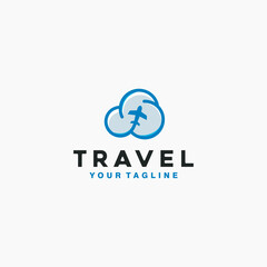 Creative Travel Logo Design Vector