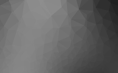 Light Silver, Gray vector blurry triangle texture. Triangular geometric sample with gradient.  Brand new design for your business.