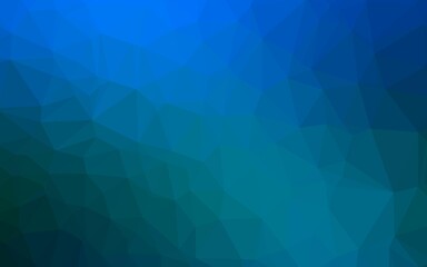 Light BLUE vector abstract polygonal texture. Modern geometrical abstract illustration with gradient. Polygonal design for your web site.