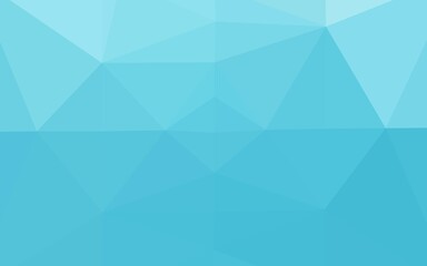 Light BLUE vector polygonal template. Colorful illustration in abstract style with gradient. Triangular pattern for your business design.