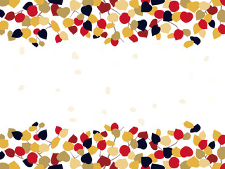 Fallen leaf motif illustration materialNo.6