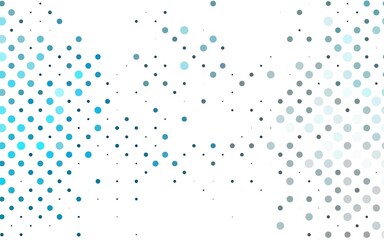 Light BLUE vector backdrop with dots. Modern abstract illustration with colorful water drops. Pattern of water, rain drops.