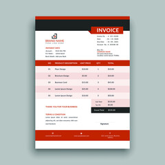 creative and modern business invoice template