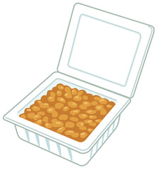 パックに入った納豆