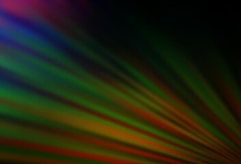 Dark Multicolor, Rainbow vector texture with colored lines.