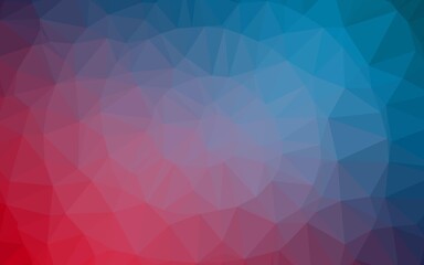 Dark Blue, Red vector triangle mosaic texture. Shining colored illustration in a Brand new style. Brand new style for your business design.