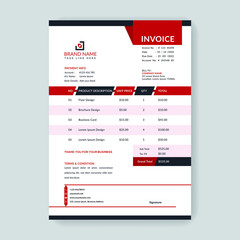 Obraz premium Business invoice template