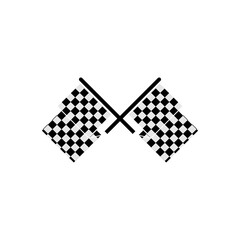 racing flag icon vector symbol