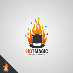 Hot Magic Logo template