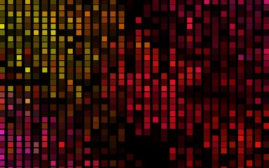 Dark Red, Yellow vector texture in rectangular style. Rectangles on abstract background with colorful gradient. Pattern for busines ad, booklets, leaflets