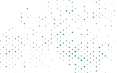 Light BLUE vector cover with spots. Abstract illustration with colored bubbles in nature style. Design for business adverts.