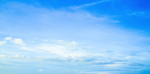 Abstract white cloud and blue sky in sunny day texture background