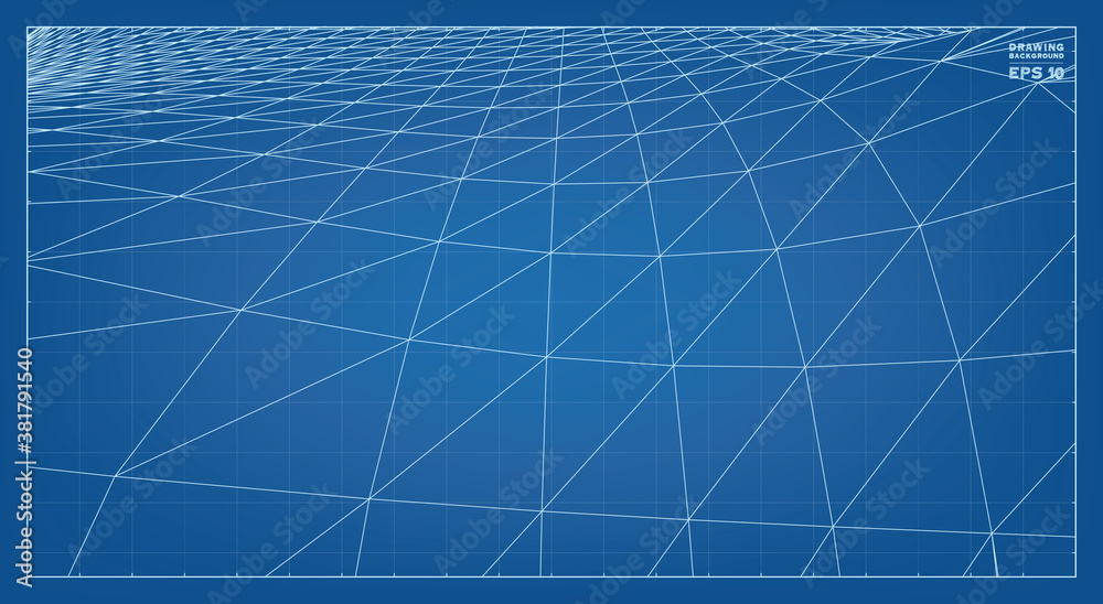 Poster abstract 3d wireframe pattern of surrounding contour pattern. vector 3d illustration.