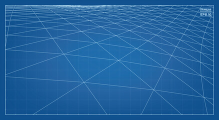 Abstract 3D wireframe pattern of surrounding contour pattern. Vector 3D illustration.