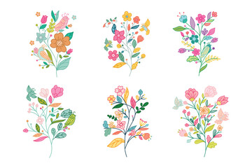 Set of Flower Design