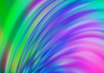 Light Multicolor, Rainbow vector pattern with curved circles. Creative geometric illustration in marble style with gradient. A completely new template for your business design.