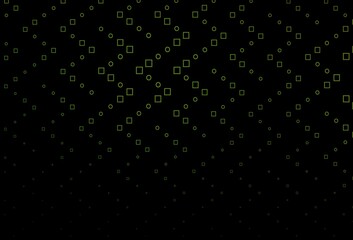 Dark Green vector cover with polygonal style.