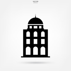 Building icon. Architecture identity with detail and element design. Vector.