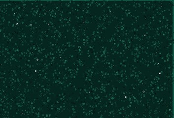 Light Green vector cover with spots.