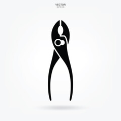 Craftsman tool icon. Wrench sign and symbol. Vector.