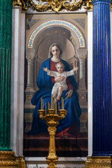 Obraz premium Mosaic of st Mary of Jesus