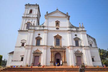 Fototapeta na wymiar Architecture of Se Cathedral in Velha, Goa.