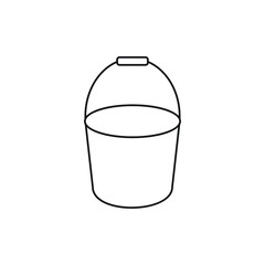 Bucket icon design isolated on white background