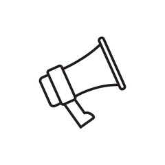 Mega speaker vector icon illustration sign	
