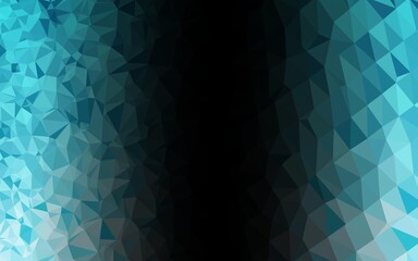 Obraz premium Light BLUE vector polygon abstract layout. Shining illustration, which consist of triangles. Template for a cell phone background.